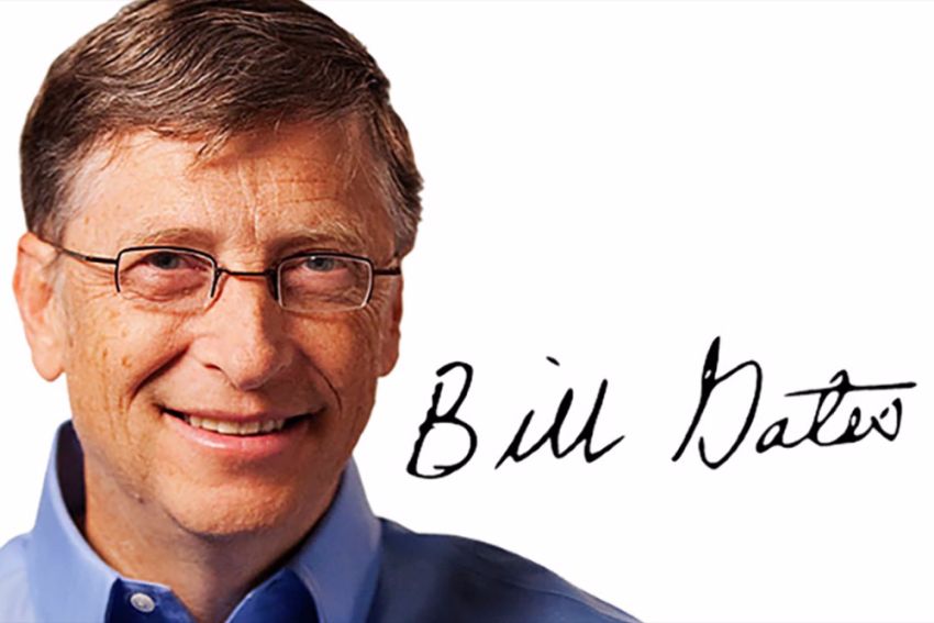 Chữ ký của Bill Gates.