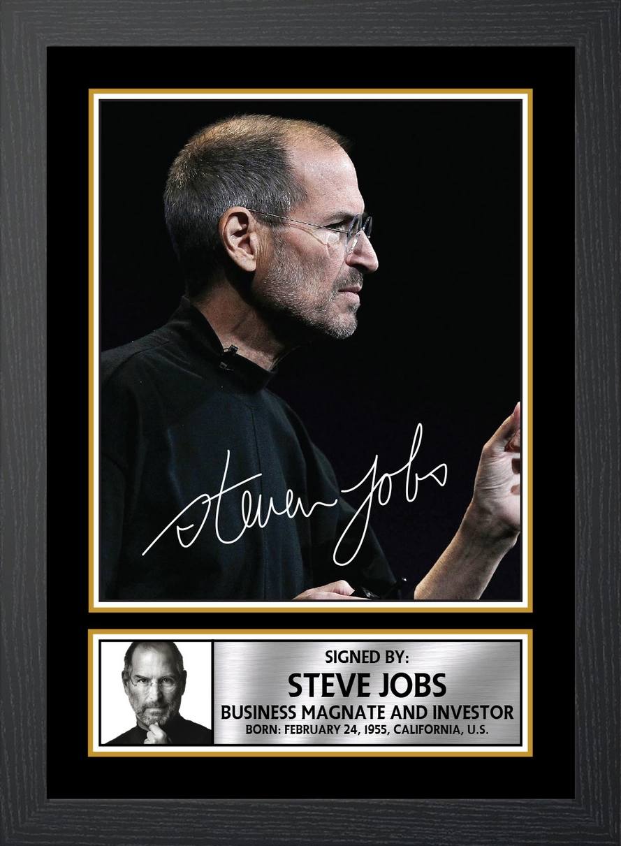 Chữ ký của các tỷ phú thế giới - CEO Steve Jobs.