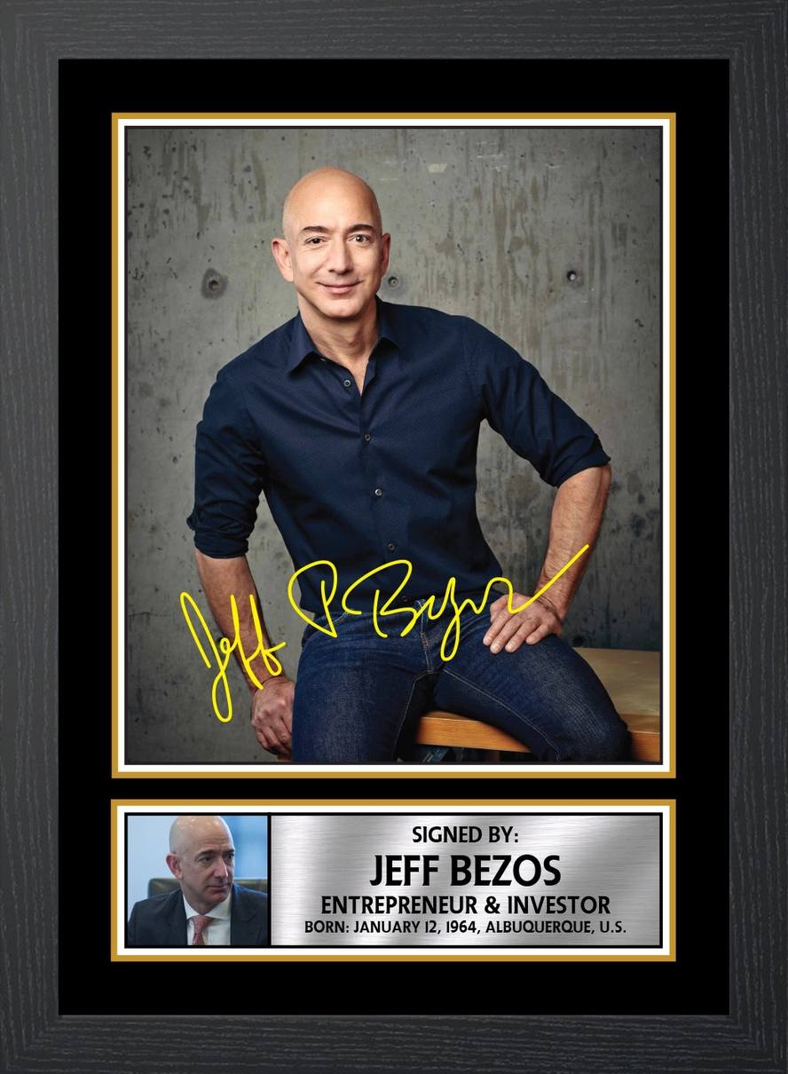Chữ ký của các tỷ phú thế giới không thể không nhắc tới Jeff Bezos.