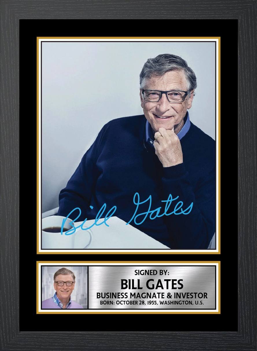 Chữ ký của nhà sáng lập Microsoft - Bill Gates.
