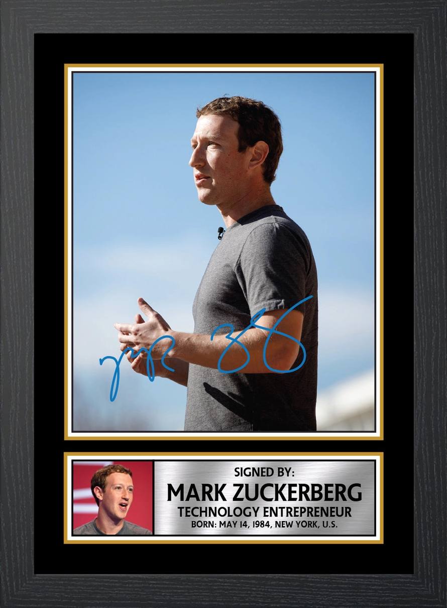 Chữ ký của tỷ phú Mark Zuckerberg.